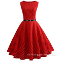 Women Summer Party Vintage Polka Retro Kleider Brauch